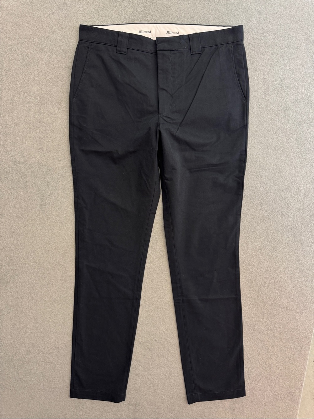 Jjjjound Chino Pants 32x34 Pants Men's Blac Slim Fit Cotton Flat Front Portugal
